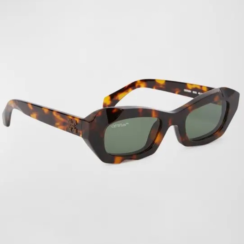 Off-White Tortoise Shell Sunglasses